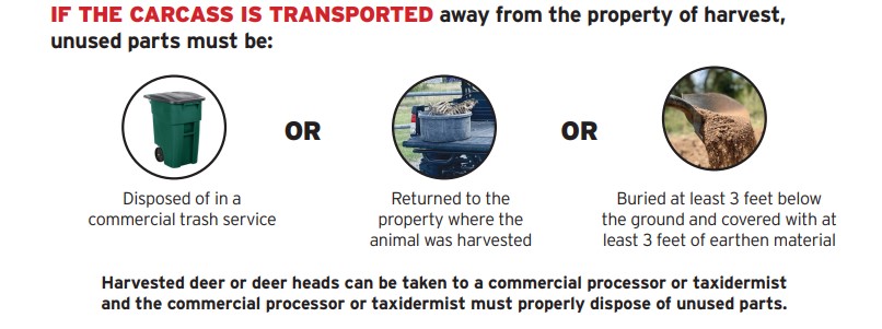 Deer Carcass Disposal Regulations Options