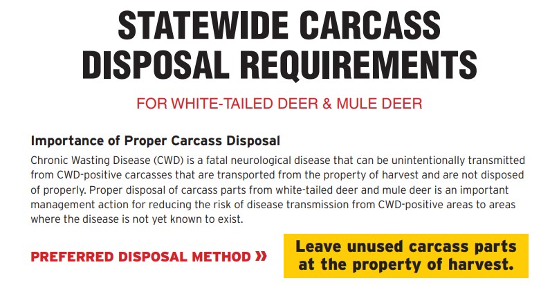 Texas Statewide Deer Carcass Disposal